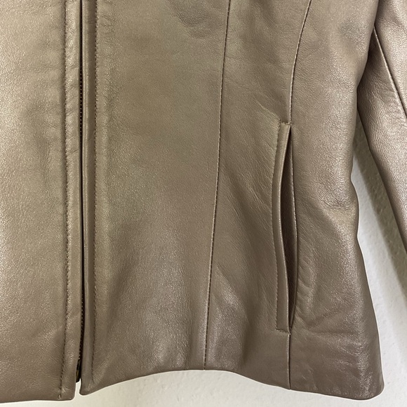 Continental Leathers & Suedes Vintage Gold Leather Jacket - Picture 3 of 6